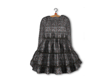 {amiable}Mesh Baby-doll Flared One-piece(Flower01)