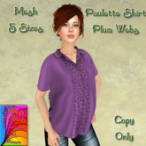 Paulette Shirt Plum Webs ~OF~