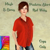 Paulette Shirt Red Webs ~OF~