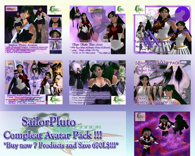 ♇  SAILOR PLUTO COMPLEAT AVATAR PACK  ♇