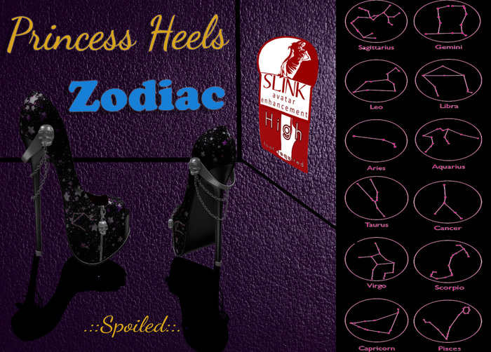 .::Spoiled::. Princess Heels Skull Slink HIGH - Capricorn