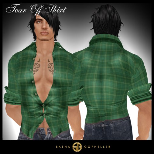 -SG- Tear Off Green