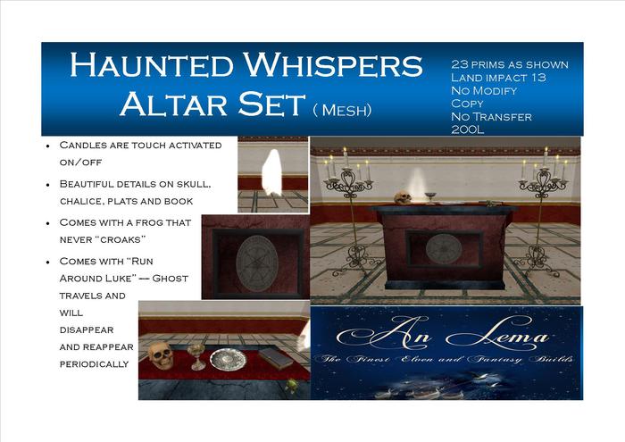 Haunted Whispers Altar set