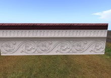 Ornamental Stone Railing or Trim - with Full Perm Texture Included 1112