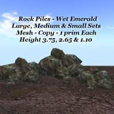Rock Pile Wet Emerald Lge Med Sm