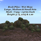 Rock Pile Wet Moss Lge