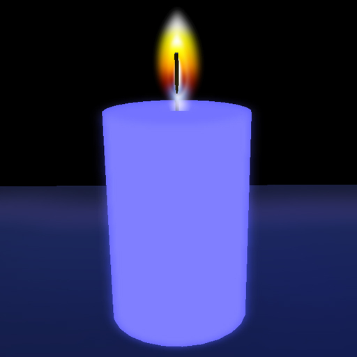 Blue Barrel Candle
