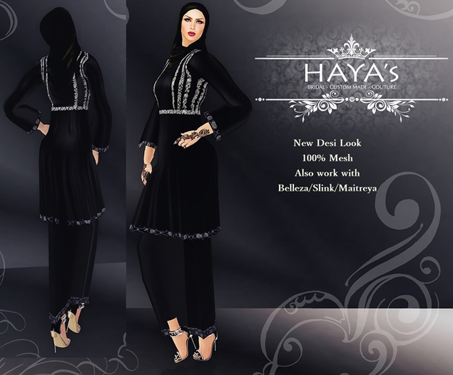 sufiya outfit black