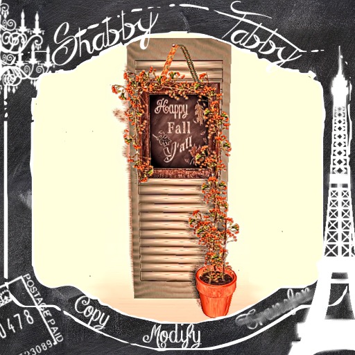*Shabby* Autumn Warmth Shutter Decor