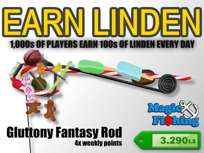 Magic Fishing Gluttony Fantasy Rod