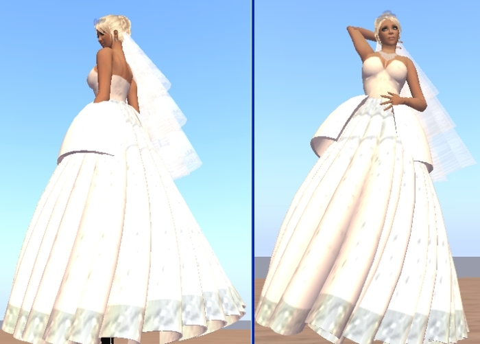 WEDDING GOWN MEDIEVAL STYLE - all incluid