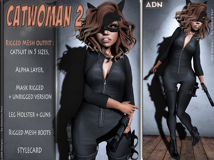 [ADN] CATWOMAN 2 (MESH OUTFIT)