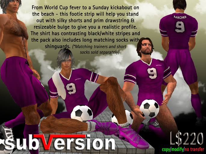 .~subVersion~. FOOTBALL KIT VIOLET