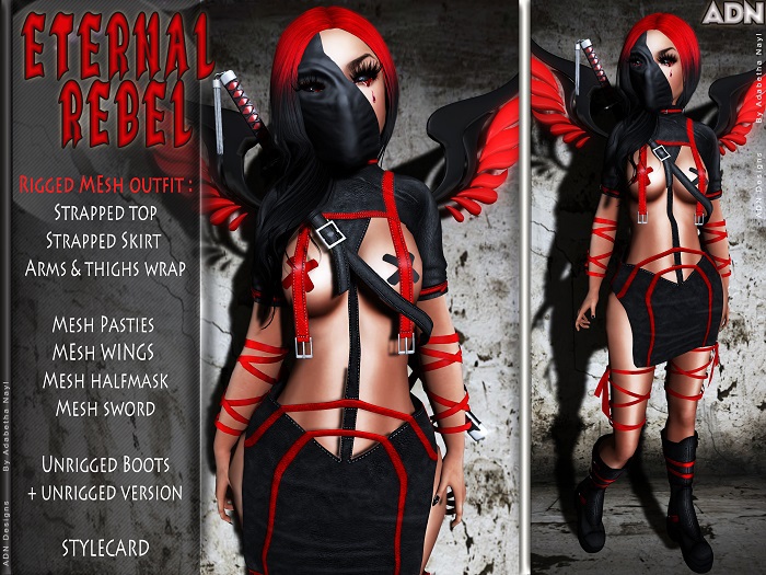 [AdN] ETERNAL REBEL (MESH OUTFIT)