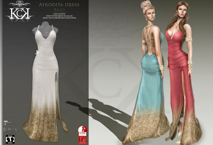 :::KC::: Afrodita Dress Beig