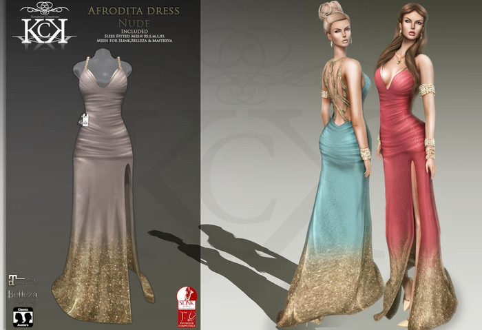 :::KC::: Afrodita Dress Nude
