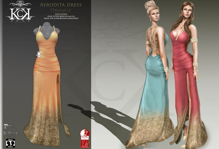 :::KC::: Afrodita Dress Orange