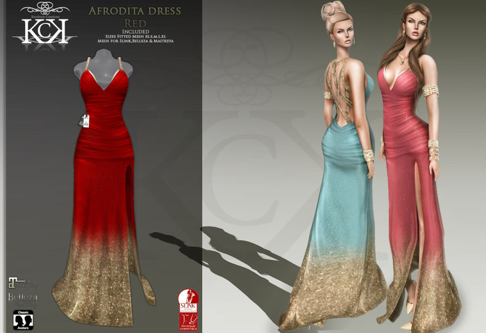 :::KC::: Afrodita Dress Red