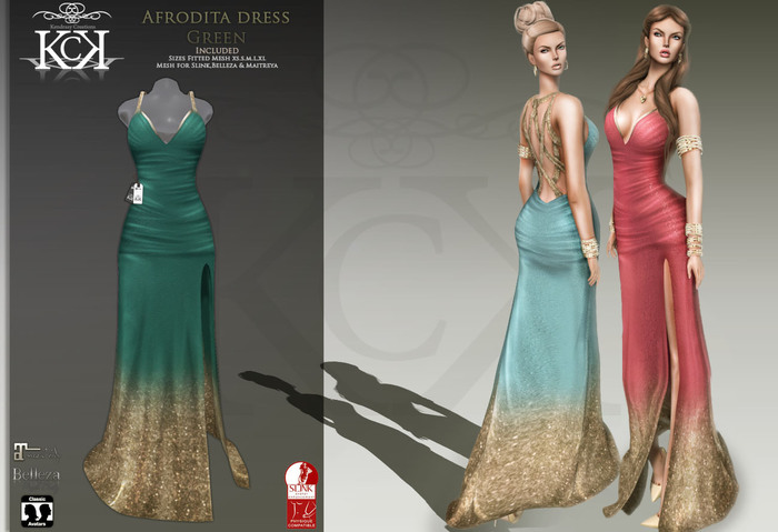 :::KC::: Afrodita Dress Green