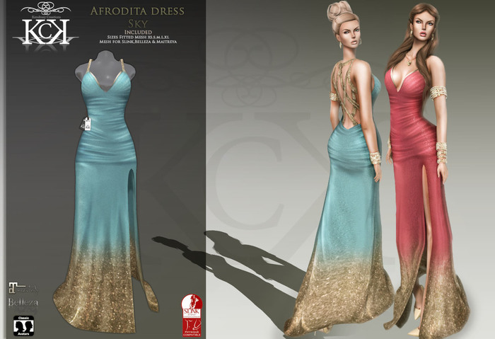 :::KC::: Afrodita Dress Sky