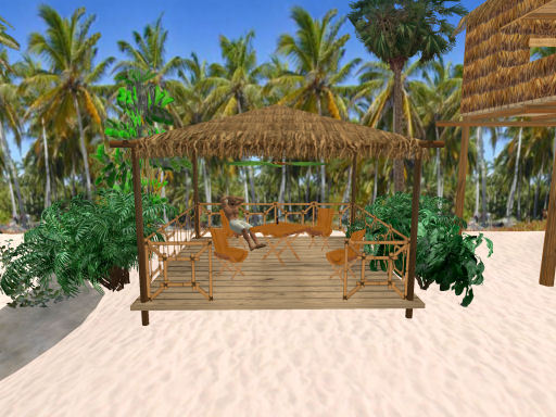 Gazebo, Table/Chair and Fan Set