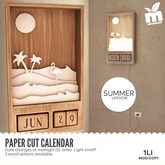  MishMish - The Paper Cut Calendar SUMMER - Medium [Boxed] 