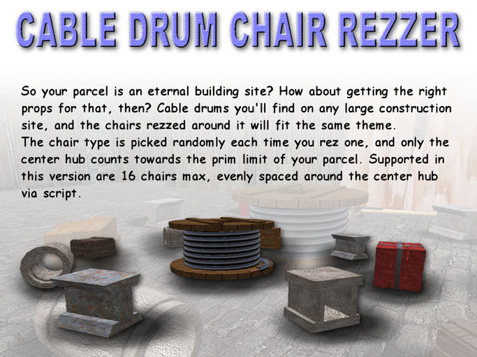 Cable Drum Chair Rezzer