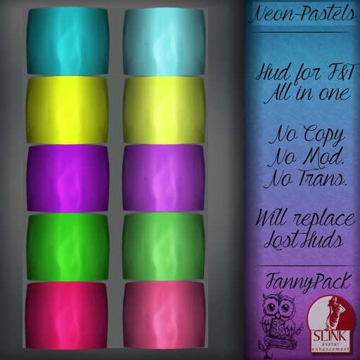 ~FP~Slink Hud-F&T(Neon Pastels)