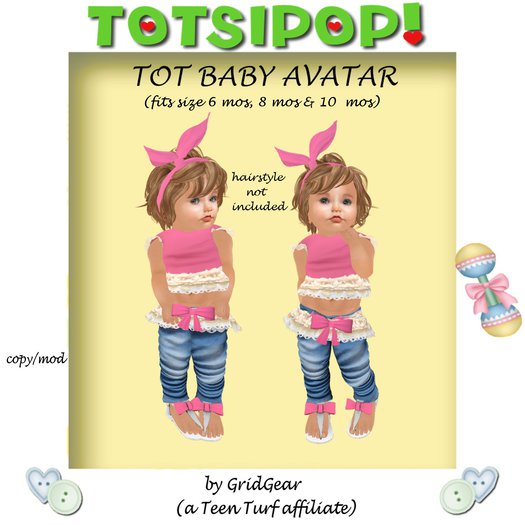 TOTSIPOP! TOT Baby Ruffle Jeans Set