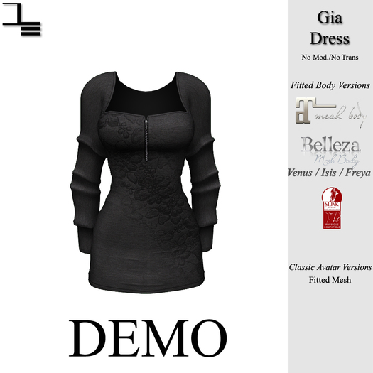 DE Designs - Gia Dress - DEMO