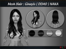 Mesh Hair: Ginayis. [ DEMO ] NAKA