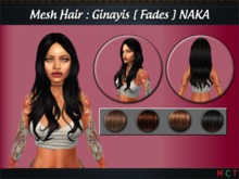 Mesh Hair: Ginayis. [ FADES ] NAKA