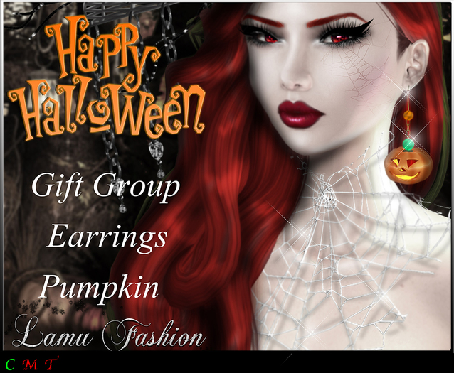 -Lamu Fashion-Gift Earrings HALLOWEEN Pumpkin