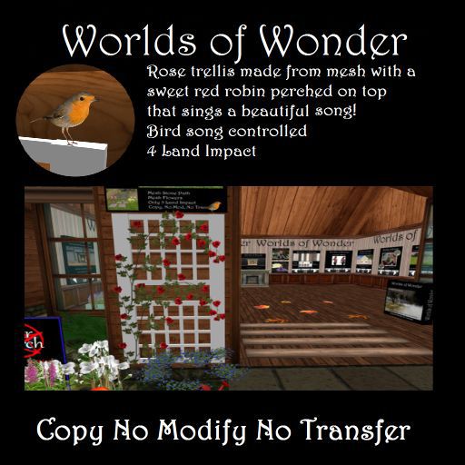 WoW Singing Robin & Trellis 