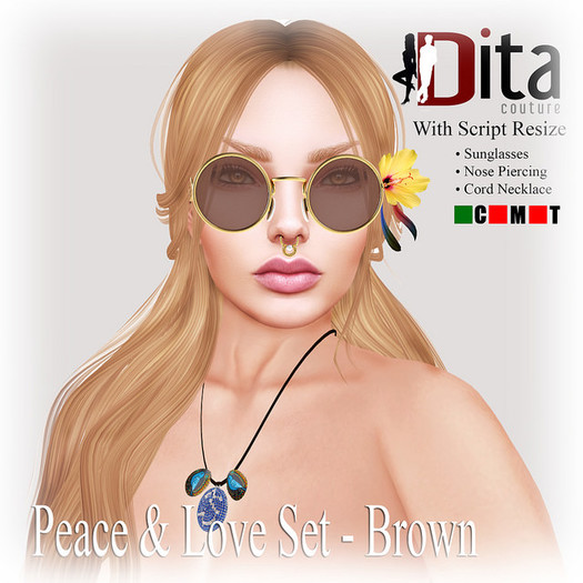 :::DC::: Peace & Love Set - Brown