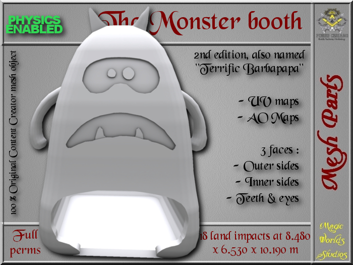 Monster booth II - 18 LI - FULL PERMS Mesh