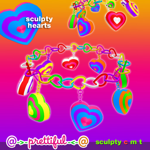 @~>~ PrettiFuL ~<~@ Charm Bracelet [ candy heart ]