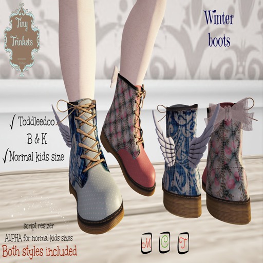 {T.T} "Winter" Boots wings&Bows HUD Auto-unpacker