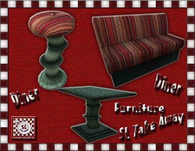 ::SLTA:: Steampunk Diner Furniture STRIPES