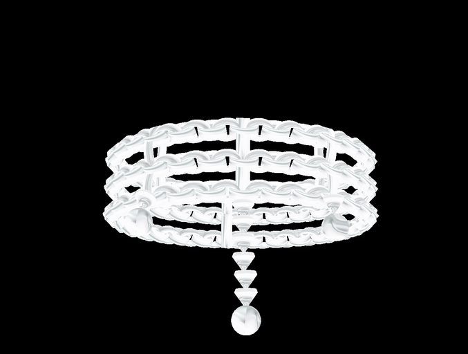 Silver 3 Ring Necklace