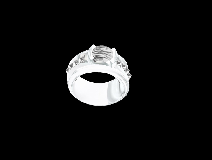 Silver Engagement Ring
