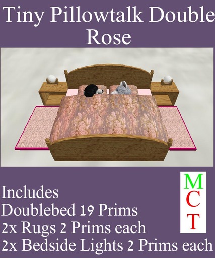 Pawsome - Tiny Pillowtalk Double Bed - Rose - tagTiny