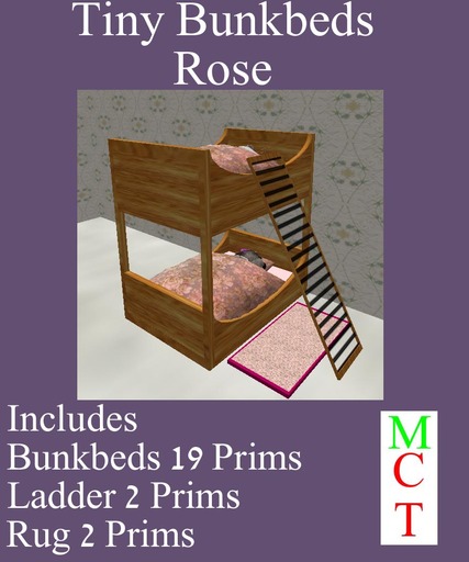 Pawsome -  Tiny Bunkbeds - Rose - tagTiny