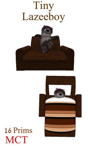 Pawsome - Tiny - Lazeeboy Brown/Chocolate* - tagTiny