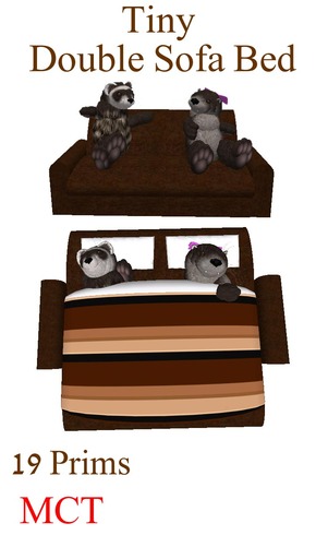 Pawsome - Tiny - Sofabed Brown/Chocolate* - tagTiny
