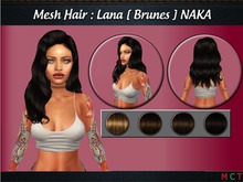 Mesh Hair: Lana. [ BRUNES ] NAKA