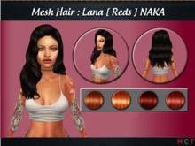 Mesh Hair: Lana. [ REDS ] NAKA