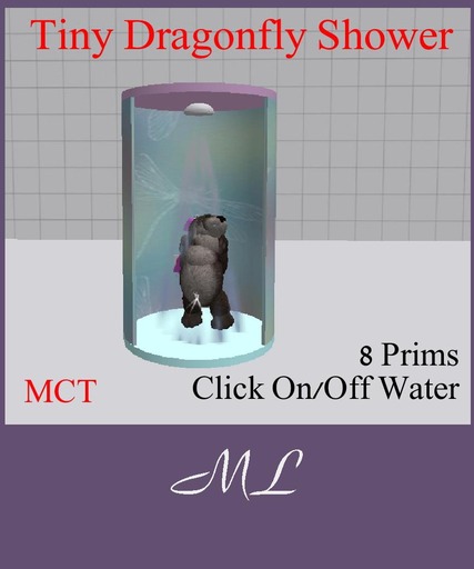 Pawsome - Tiny Dragonfly Shower - tagTiny