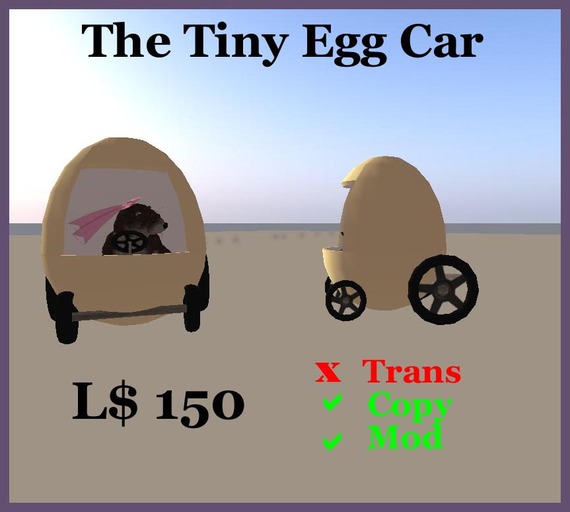 Pawsome - Tiny Egg Car* - tagTiny