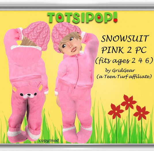 TOTSIPOP! Pink Snowsuit Toddlers